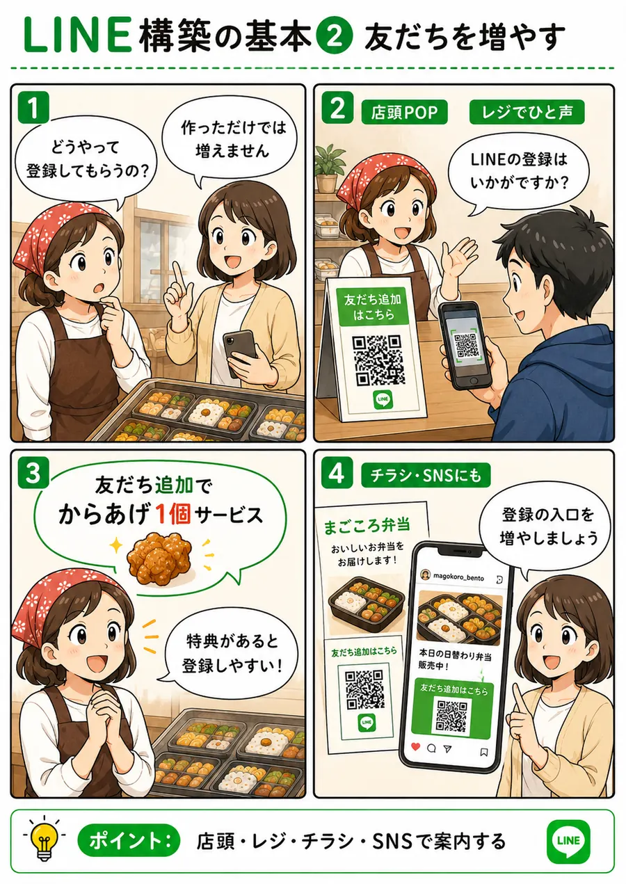 お弁当屋さん向け メッセージ活用資料 2ページ