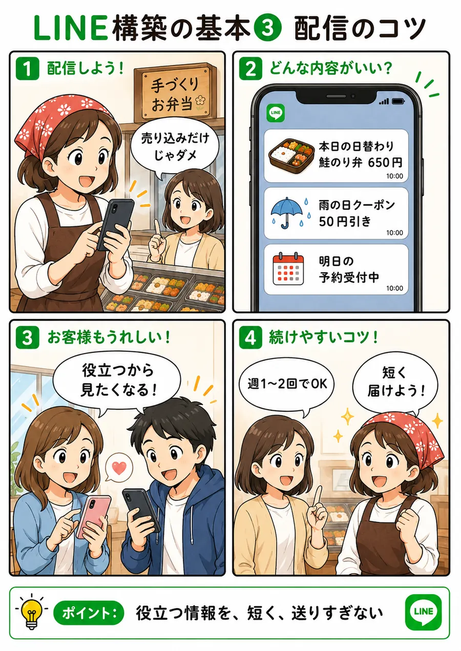 お弁当屋さん向け メッセージ活用資料 3ページ