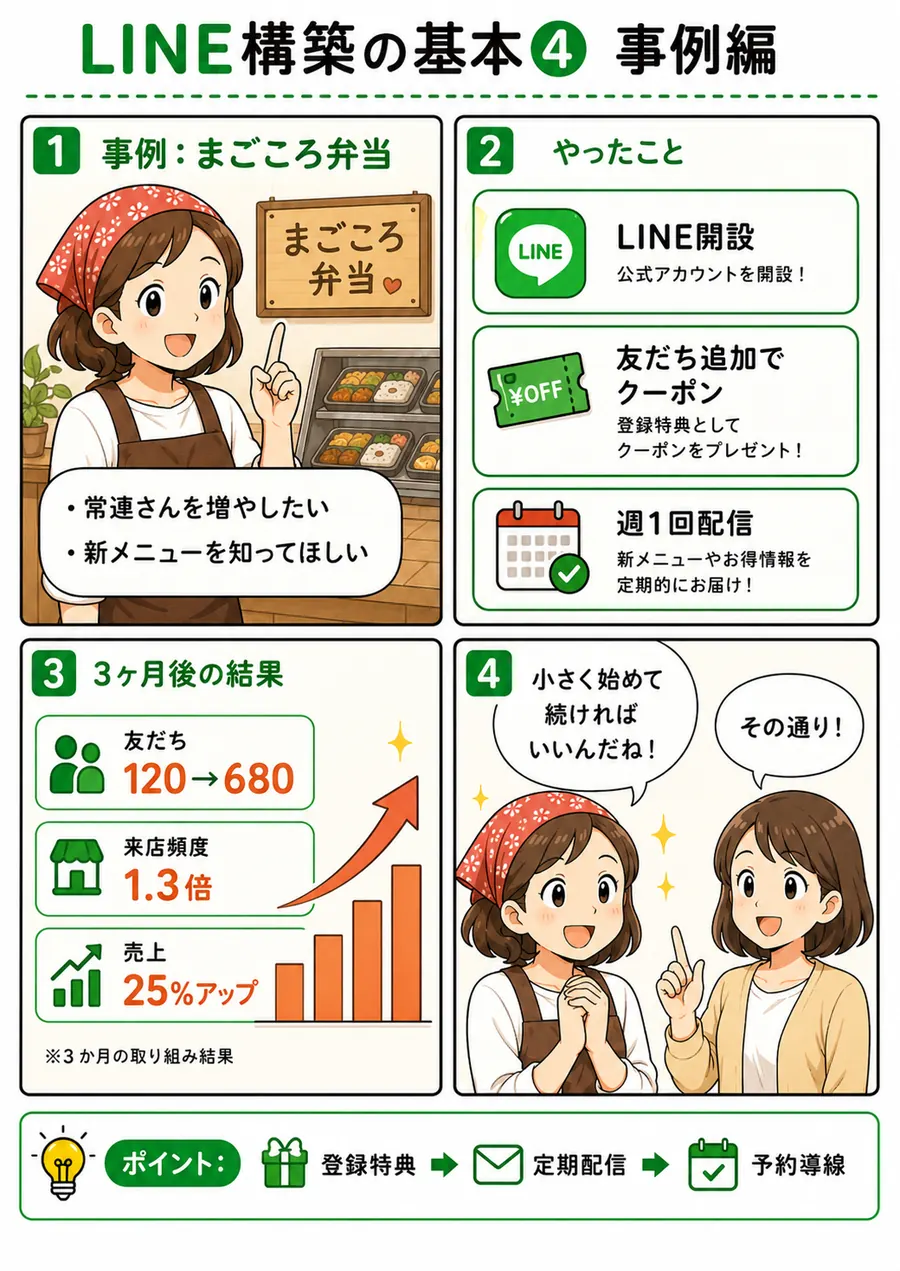 お弁当屋さん向け メッセージ活用資料 4ページ