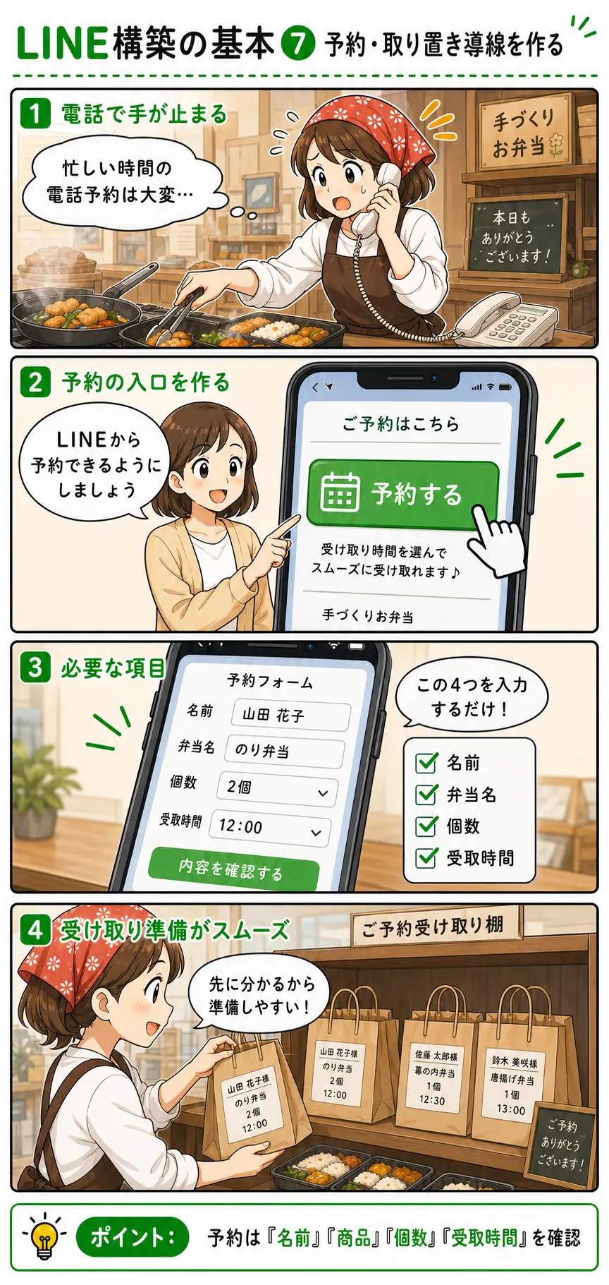お弁当屋さん向け メッセージ活用資料 7ページ