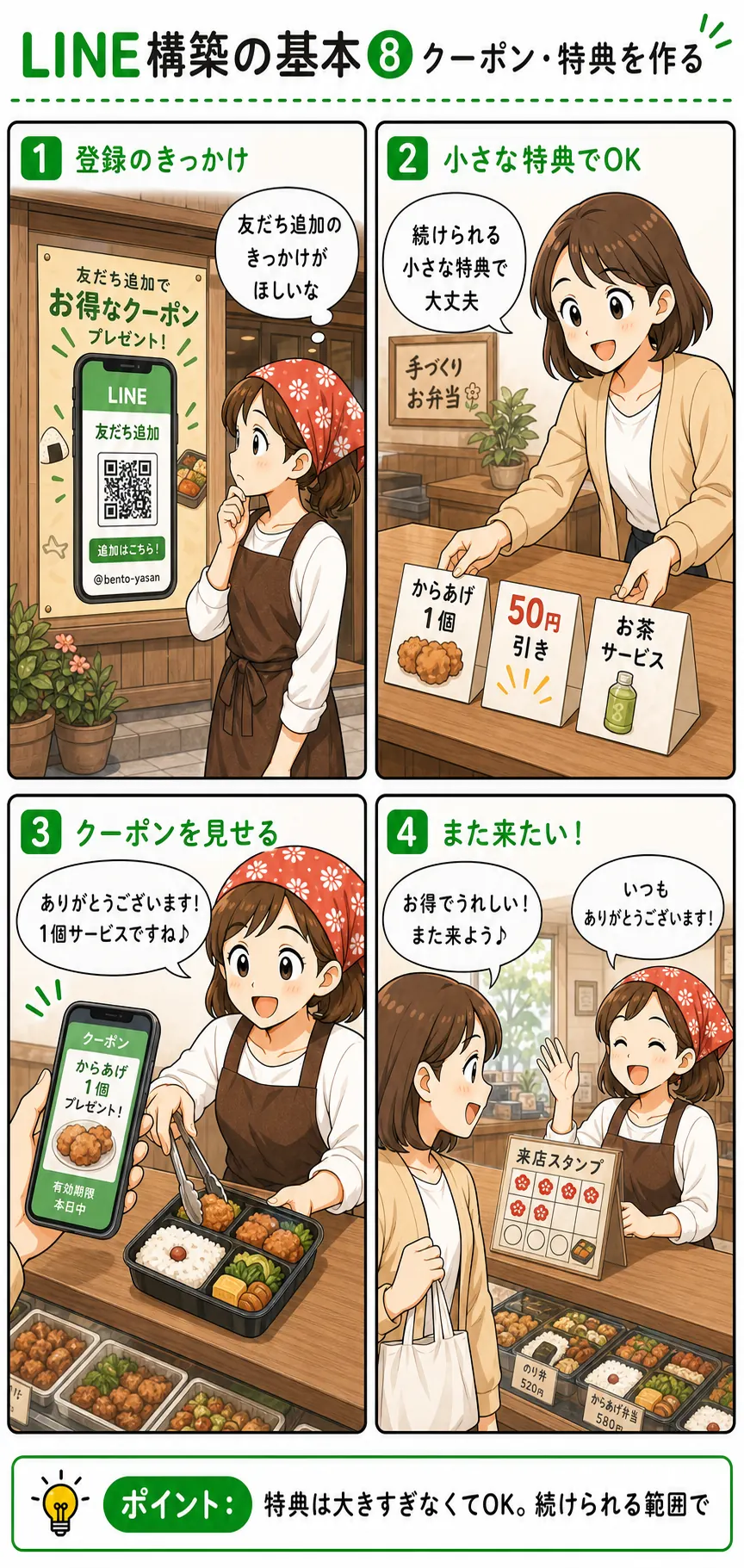 お弁当屋さん向け メッセージ活用資料 8ページ