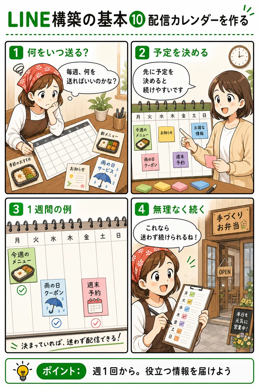 お弁当屋さん向け メッセージ活用資料 10ページ